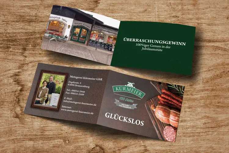 Metzgerei Kürmeier Falzflyer